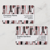 Texturband V2 - Abstrakt 100624 - (Sangria) Visitenkarte (Vorne/Hinten)