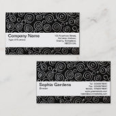 Texturband V2 - Abstrakt 181112 - Exotisches Metal Visitenkarte (Vorne/Hinten)