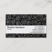 Texturband V2 - Abstrakt 181112 - Exotisches Metal Visitenkarte (Rückseite)