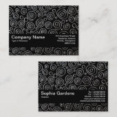 Texturband V2 - Abstrakt 181112 - Exotisches Metal Visitenkarte (Vorne/Hinten)