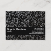 Texturband V2 - Abstrakt 181112 - Exotisches Metal Visitenkarte (Rückseite)