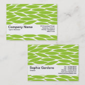 Texturband V2 - Abstrakte Blätter - Mars Grn Visitenkarte (Vorne/Hinten)