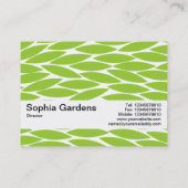 Texturband V2 - Abstrakte Blätter - Mars Grn Visitenkarte (Rückseite)