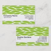 Texturband V2 - Abstrakte Blätter - Mars Grn Visitenkarte (Vorne/Hinten)