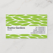 Texturband V2 - Abstrakte Blätter - Mars Grn Visitenkarte (Rückseite)