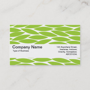 Texturband V2 - Abstrakte Blätter - Mars Grn Visitenkarte