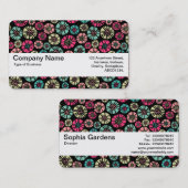 Texturband V2 - Abstrakte Blume 031023 Visitenkarte (Vorne/Hinten)