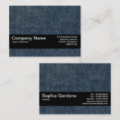 Texturband V2 - Alte blaue Jeans Visitenkarte (Vorne/Hinten)