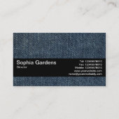 Texturband V2 - Alte blaue Jeans Visitenkarte (Rückseite)