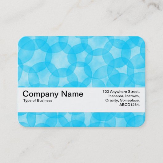 Texturband V2 - Aquarellfelder - Sky Blue Visitenkarte (Vorderseite)