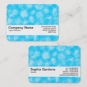 Texturband V2 - Aquarellfelder - Sky Blue Visitenkarte (Vorne/Hinten)