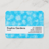 Texturband V2 - Aquarellfelder - Sky Blue Visitenkarte (Rückseite)