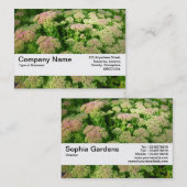 Texturband V2 - Beiblatt "Herbstfreude" Visitenkarte (Vorne/Hinten)