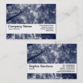 Texturband V2 - Blauer Herbst Visitenkarte (Vorne/Hinten)