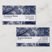 Texturband V2 - Blauer Herbst Visitenkarte (Vorne/Hinten)