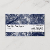 Texturband V2 - Blauer Herbst Visitenkarte (Rückseite)