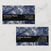 Texturband V2 - Blauer Herbst Visitenkarte (Vorne/Hinten)