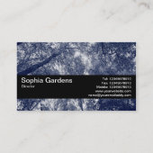 Texturband V2 - Blauer Herbst Visitenkarte (Rückseite)