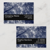 Texturband V2 - Blauer Herbst Visitenkarte (Vorne/Hinten)