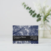 Texturband V2 - Blauer Herbst Visitenkarte (Stehend Vorderseite)