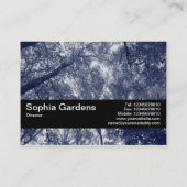 Texturband V2 - Blauer Herbst Visitenkarte (Rückseite)