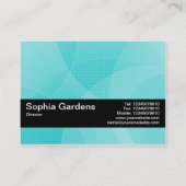 Texturband V2 - Cyan Curves Visitenkarte (Rückseite)