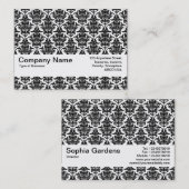 Texturband V2 - Damask Muster Visitenkarte (Vorne/Hinten)