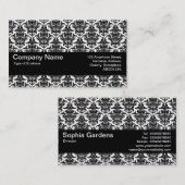 Texturband V2 - Damask Muster Visitenkarte (Vorne/Hinten)