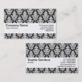 Texturband V2 - Damask Muster Visitenkarte (Vorne/Hinten)