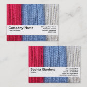 Texturband V2 - Darning Thread Visitenkarte (Vorne/Hinten)