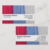 Texturband V2 - Darning Thread Visitenkarte (Vorne/Hinten)