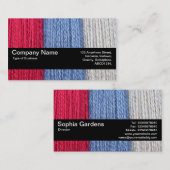 Texturband V2 - Darning Thread Visitenkarte (Vorne/Hinten)