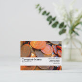 Texturband V2 - Die Farbe des Geldes Visitenkarte (Stehend Vorderseite)