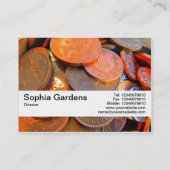 Texturband V2 - Die Farbe des Geldes Visitenkarte (Rückseite)