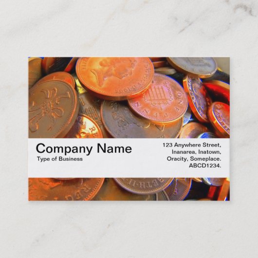 Texturband V2 - Die Farbe des Geldes Visitenkarte (Vorderseite)