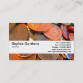 Texturband V2 - Die Farbe des Geldes Visitenkarte (Rückseite)