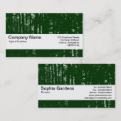 Texturband V2 - Dunkle Holzkohle HC - dunkelwaldgr Visitenkarte (Vorne/Hinten)