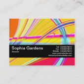 Texturband V2 - Fraktal Abstrakt 061012e Visitenkarte (Rückseite)