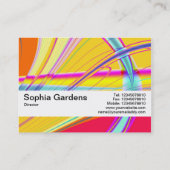 Texturband V2 - Fraktal Abstrakt 061012e Visitenkarte (Rückseite)