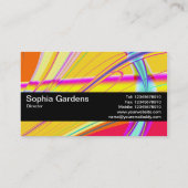 Texturband V2 - Fraktal Abstrakt 061012e Visitenkarte (Rückseite)