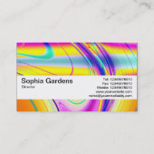 Texturband V2 - Fraktal Abstrakt 061012f Visitenkarte (Rückseite)