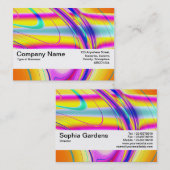 Texturband V2 - Fraktal Abstrakt 061012f Visitenkarte (Vorne/Hinten)