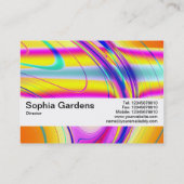 Texturband V2 - Fraktal Abstrakt 061012f Visitenkarte (Rückseite)