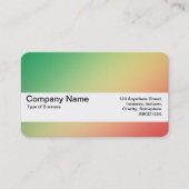 Texturband V2 - Gradient Grn, gelb, rot Visitenkarte (Vorderseite)