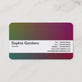 Texturband V2 - Gradient Y,M,B,R, dunkel Visitenkarte (Rückseite)