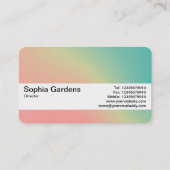 Texturband V2 - Gradient Y,M,B,R, Dunkles Geschäft Visitenkarte (Rückseite)