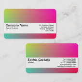 Texturband V2 - Gradient Y,M,B,R, Visitenkarte (Vorne/Hinten)