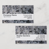 Texturband V2 - Grunge-Blume Visitenkarte (Vorne/Hinten)