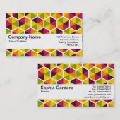 Texturband V2 - Hexagon Muster 01 Visitenkarte (Vorne/Hinten)