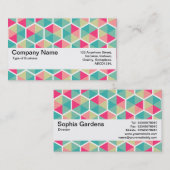 Texturband V2 - Hexagon Muster 02 Visitenkarte (Vorne/Hinten)